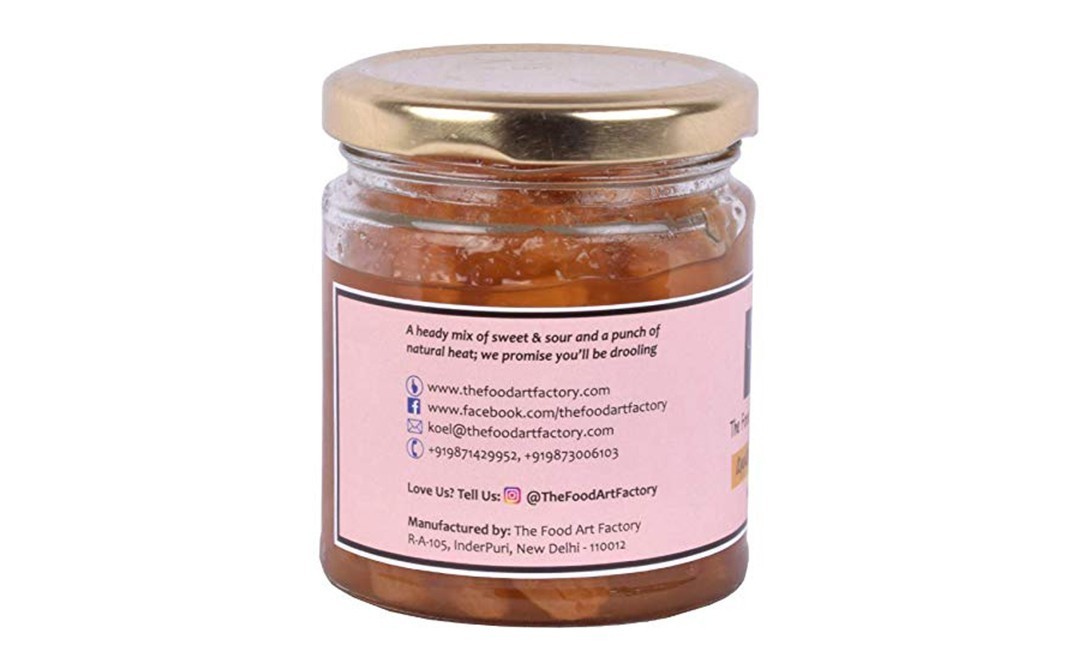 The Food Art Factory Apple Chutney    Glass Jar  225 grams